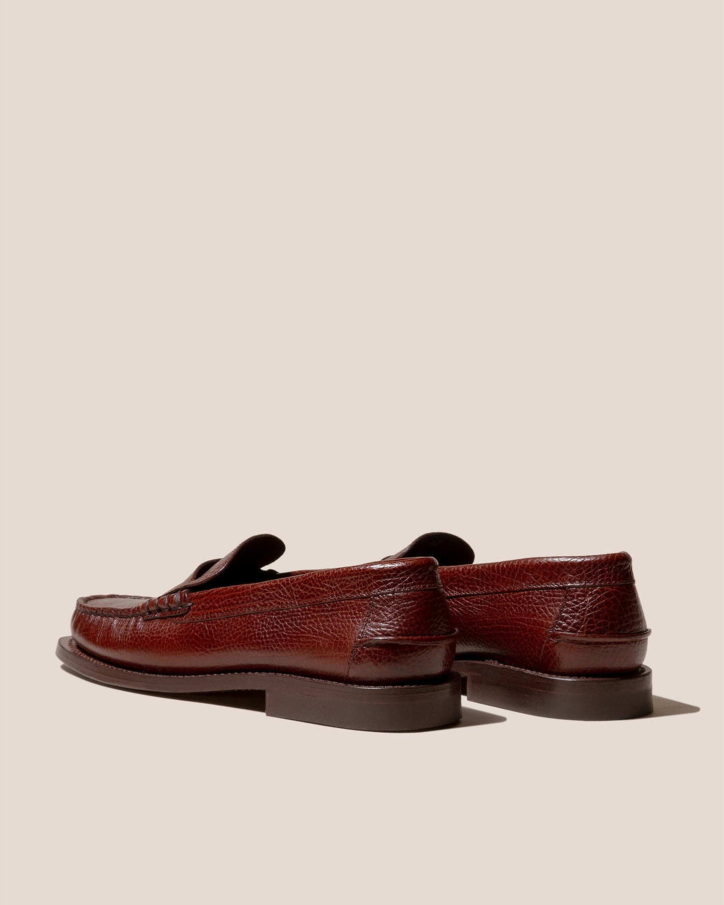 HEREU MEN SINEU GRAINY INTERLACE SLIP ON LOAFER - COGNAC