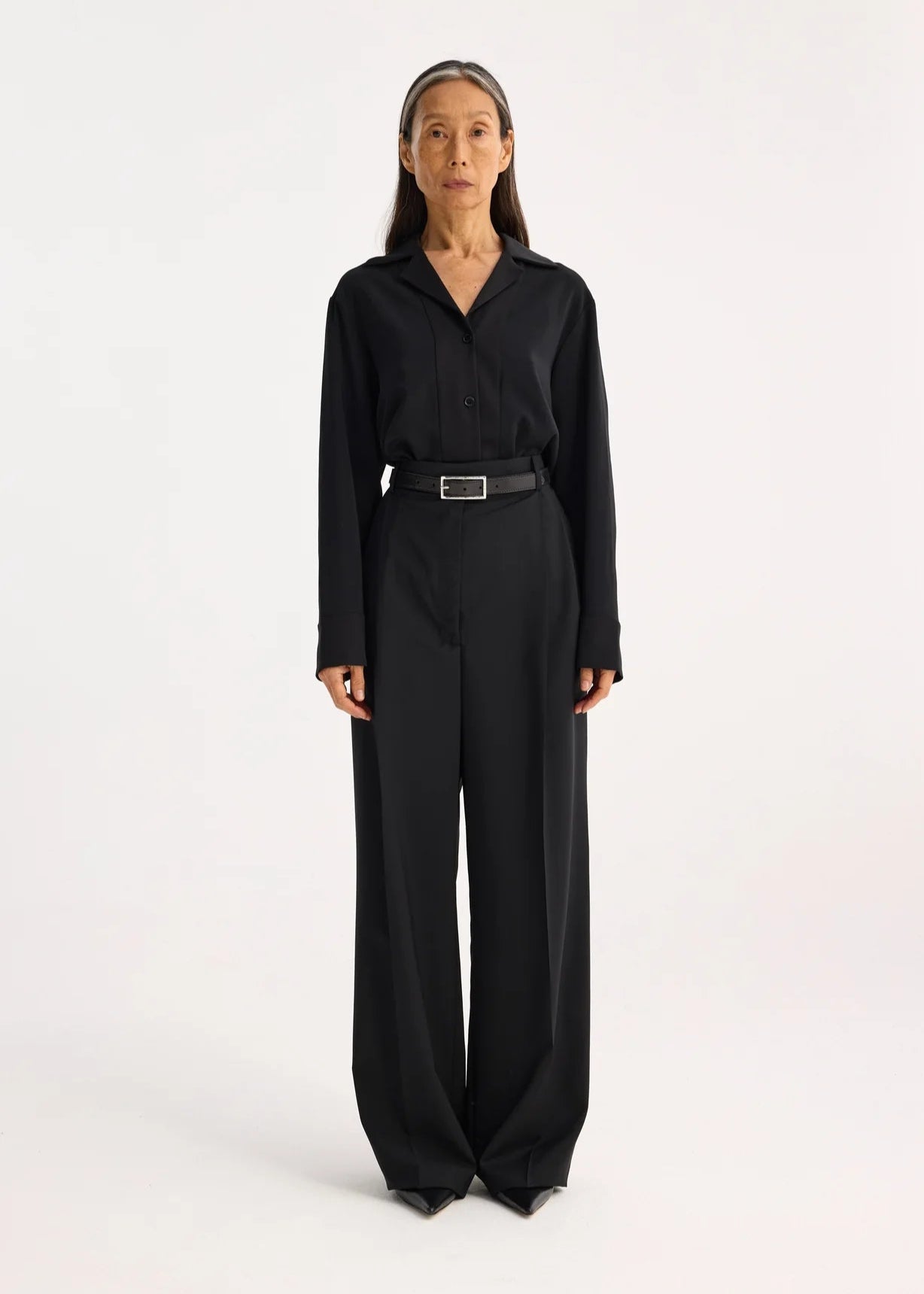 RÓHE HIGH WAIST TAILORED TROUSERS - BLACK