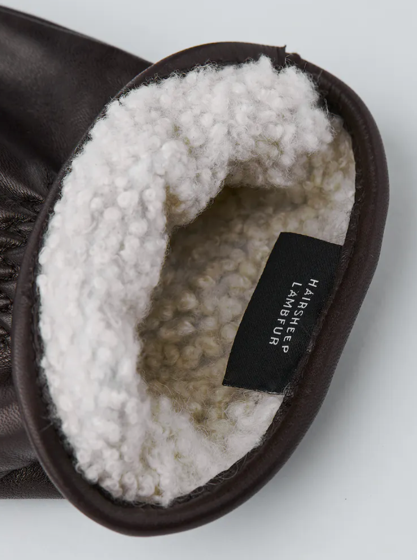 HESTRA MARION FINE MITTEN - ESPRESSO