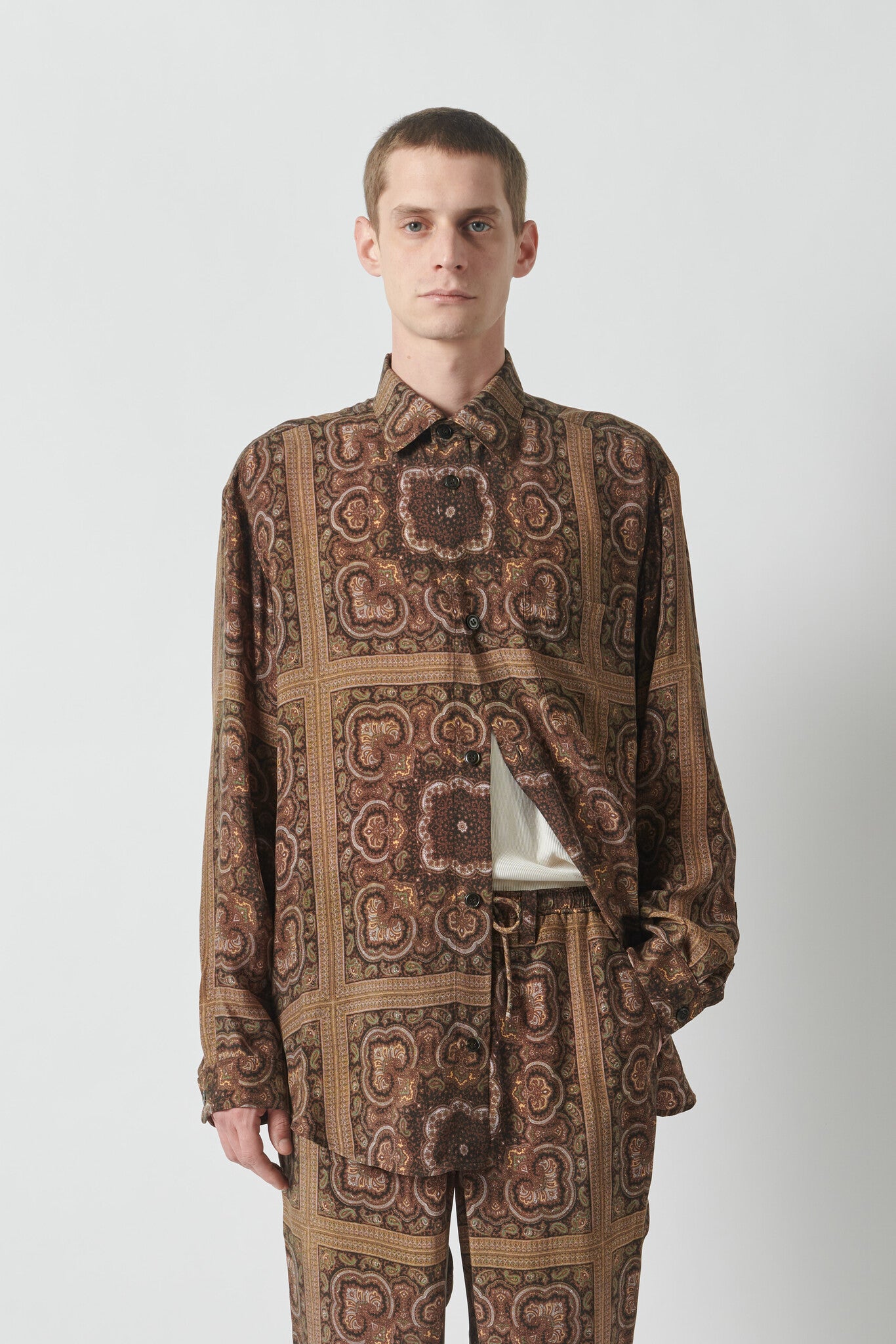 NANUSHKA MEN SEBAS LONGSLEEVE OVERSIZED SHIRT - PAISLEY