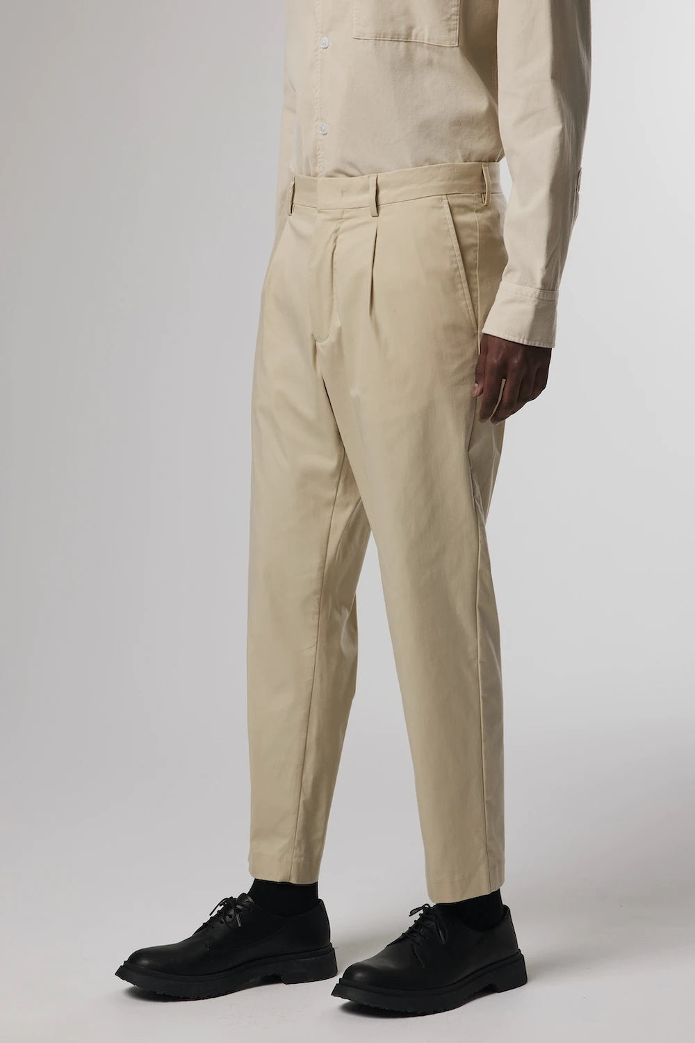 NN07 BILL RELAXED COTTON TROUSER - ECRU