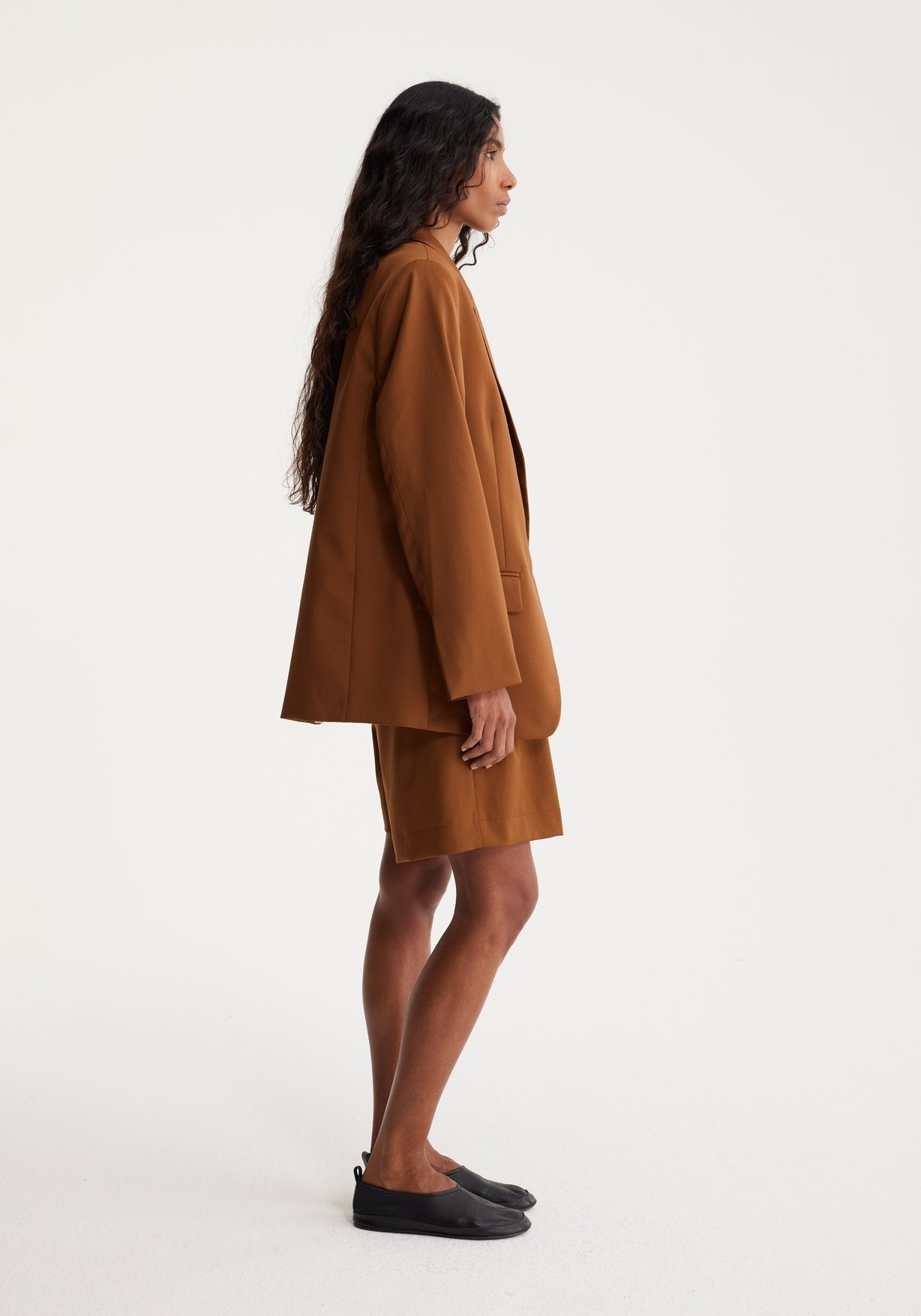 RÓHE SINGLE BREASTED RELAXED BLAZER - RUST