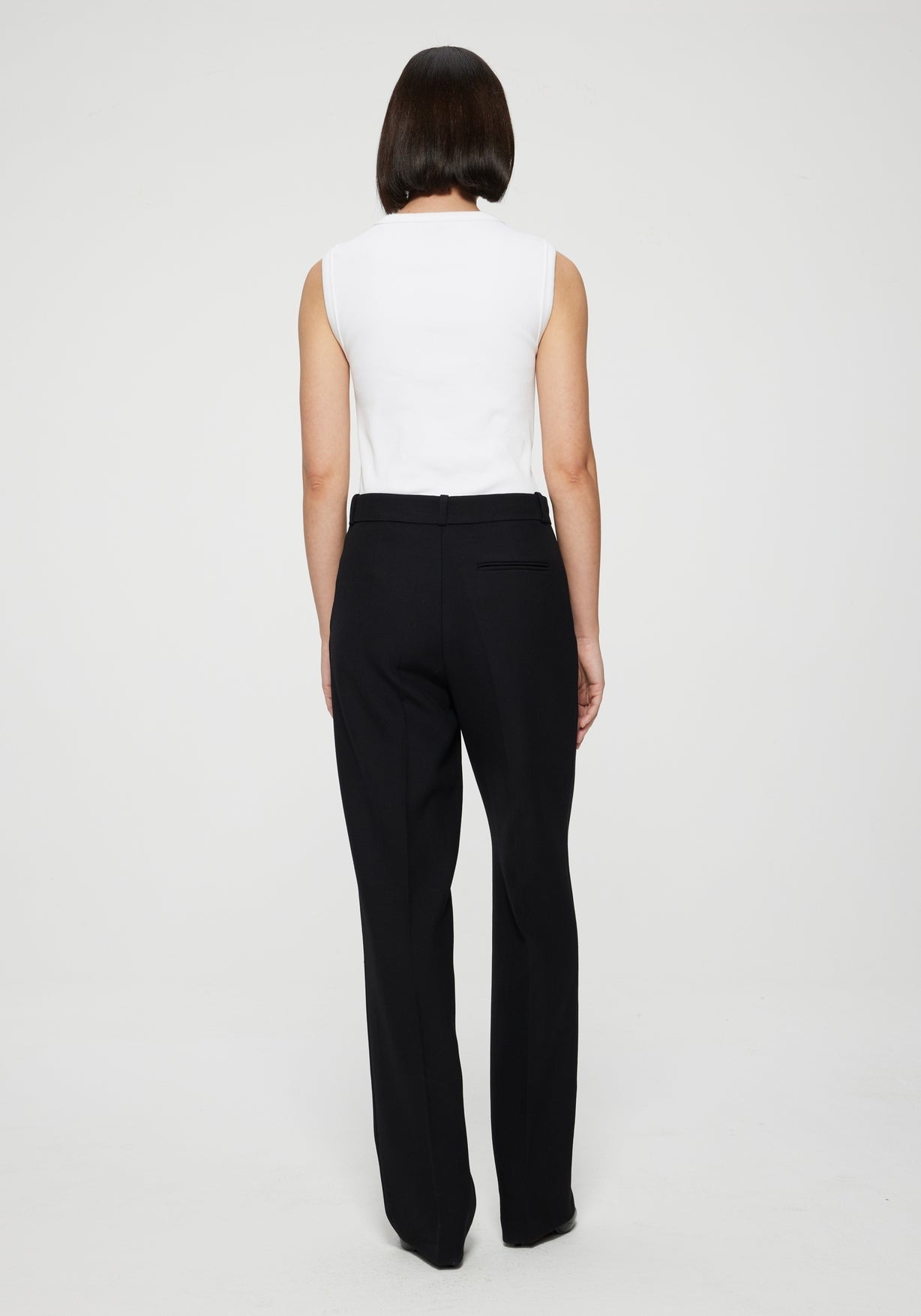 RÓHE STRAIGHT LEG TAILORED TROUSERS - NOIR