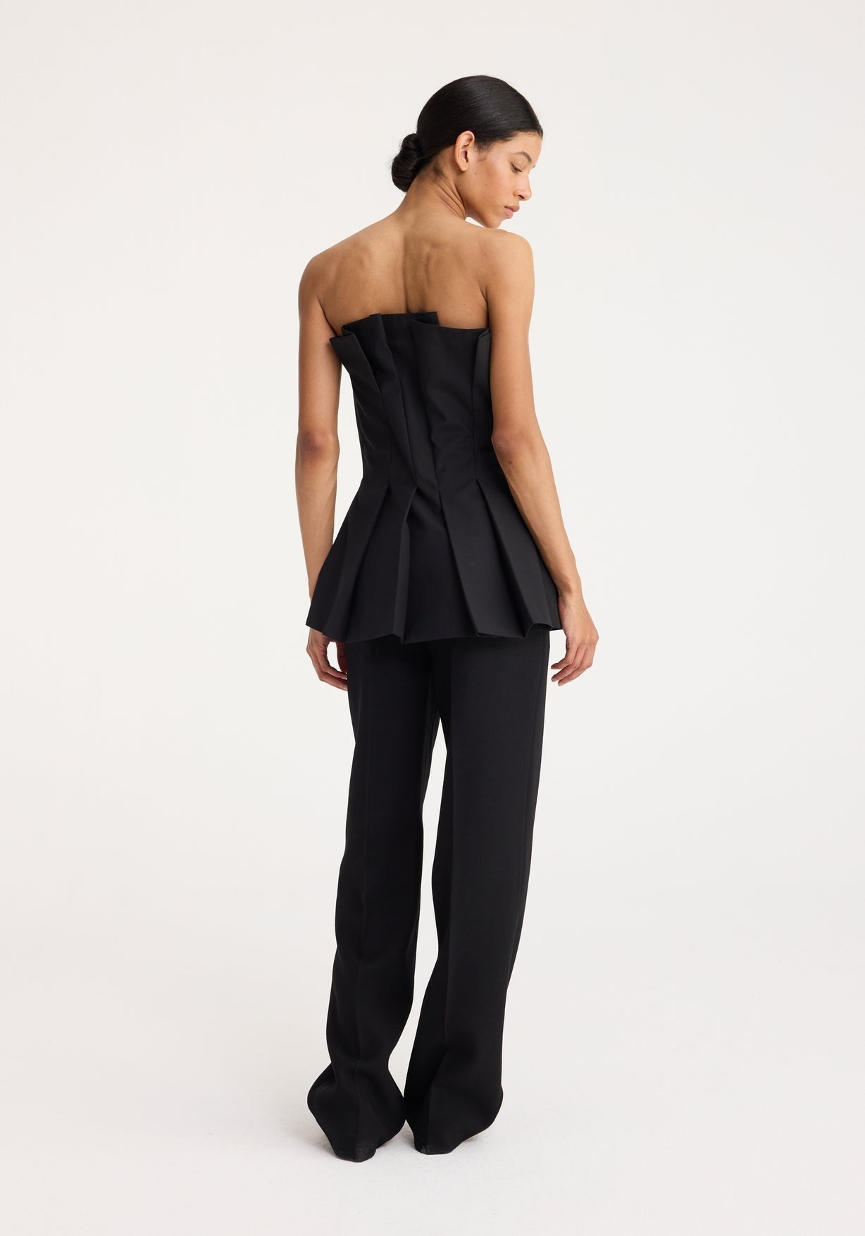RÓHE TULIP BUSTIER - BLACK