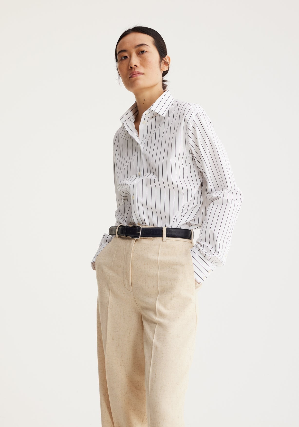 RÓHE WIDE LEG TROUSERS - BOUCLE