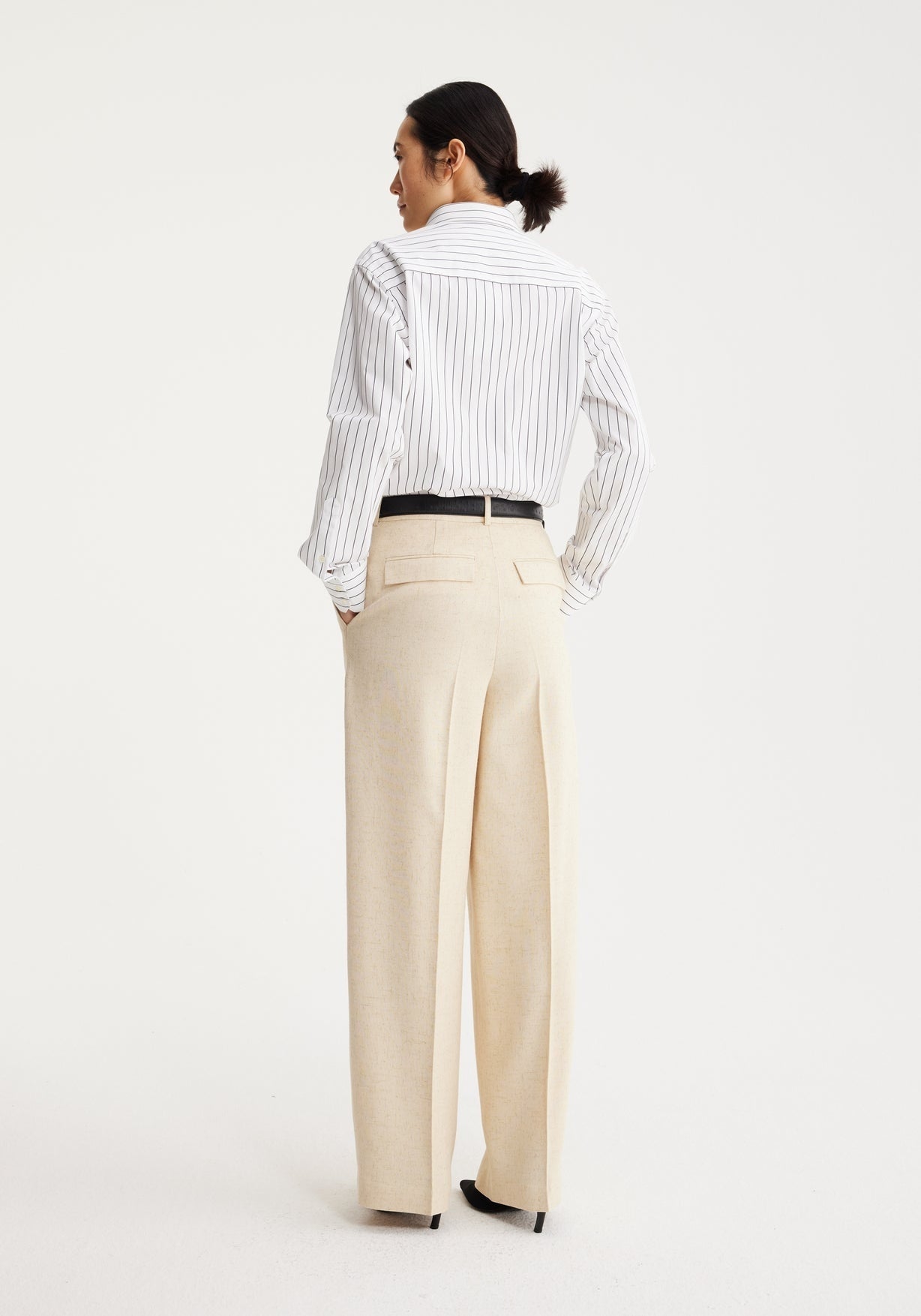 RÓHE WIDE LEG TROUSERS - BOUCLE