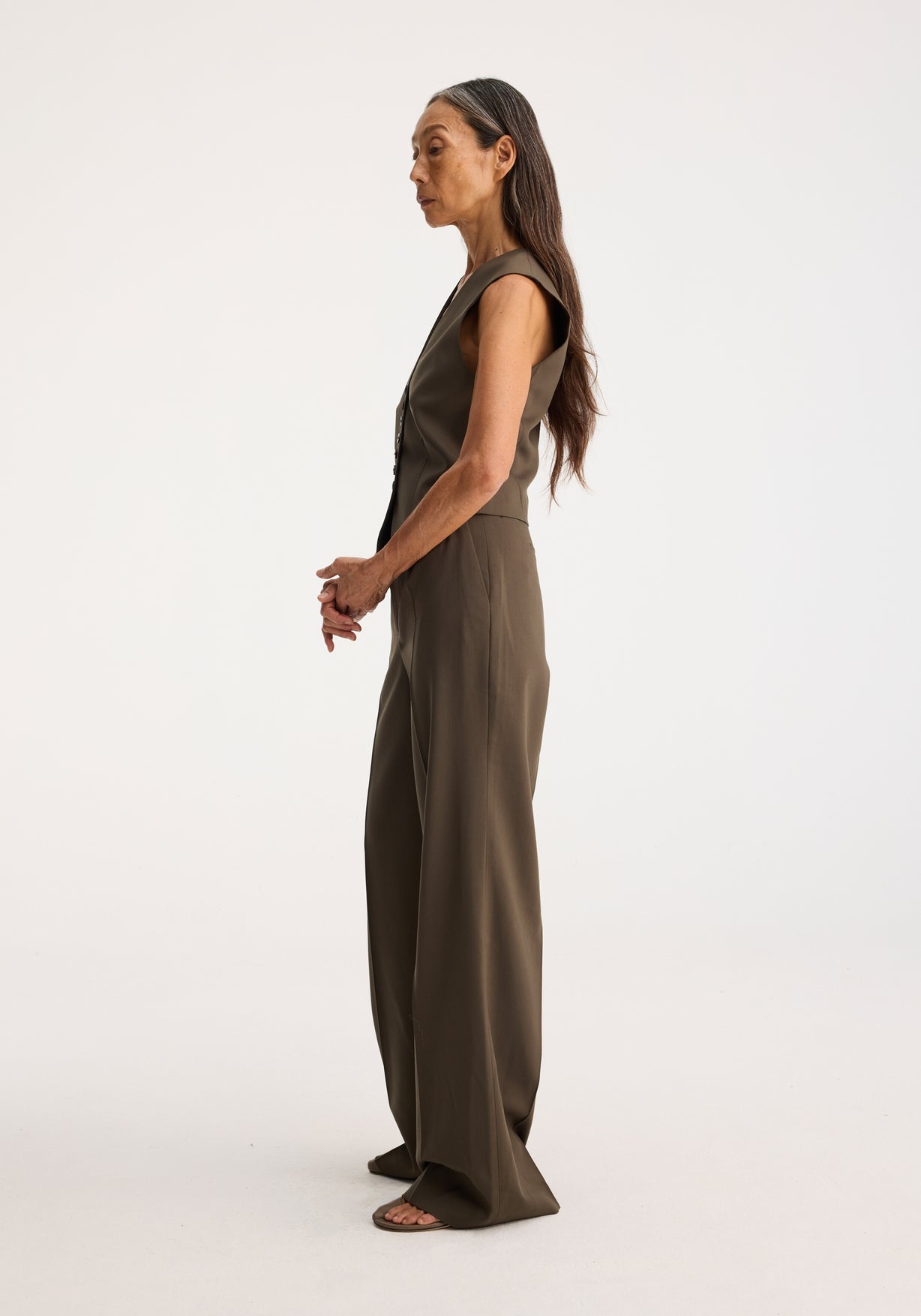 RÓHE SHAPED WAISTCOAT - EARTH