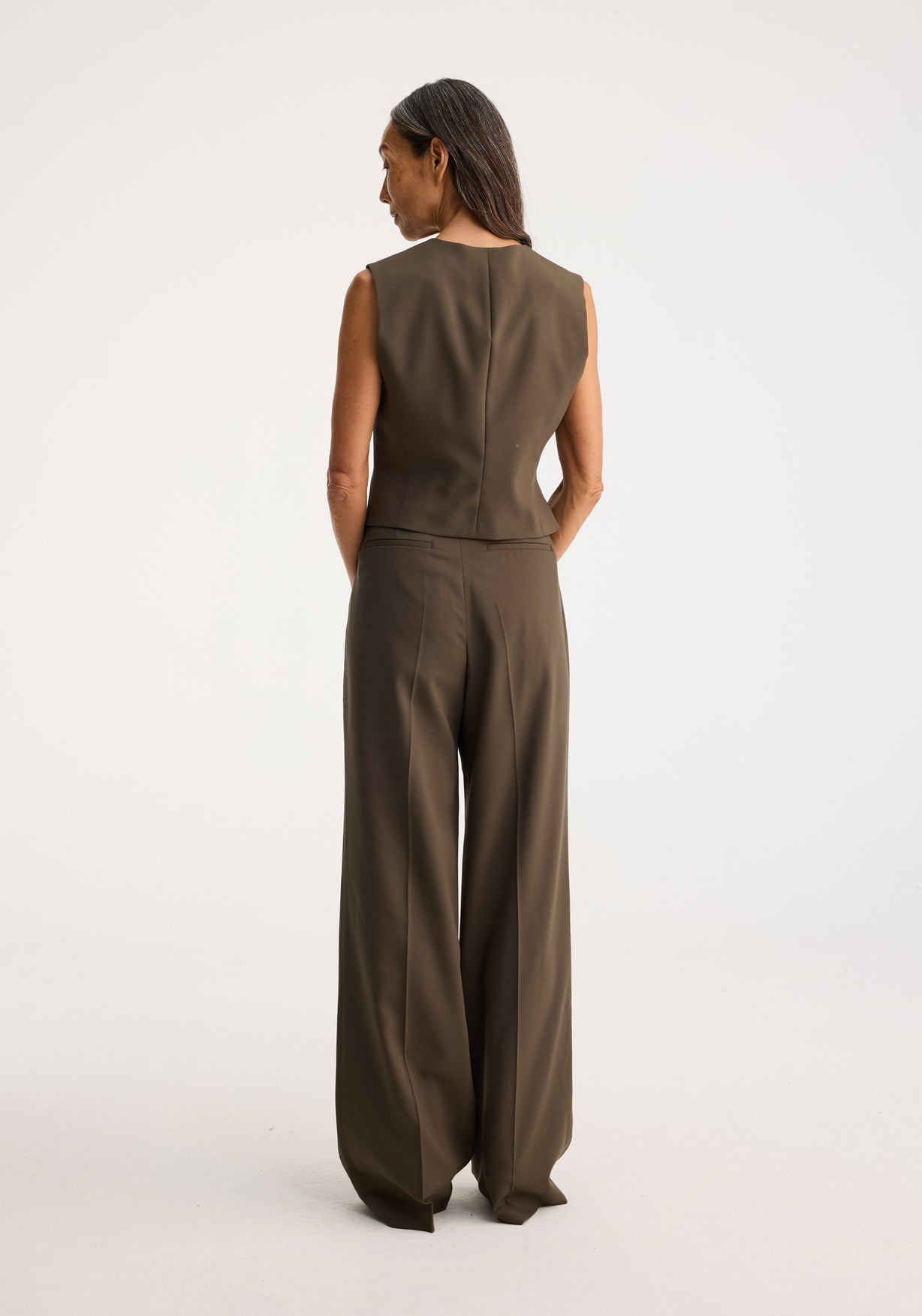 RÓHE SHAPED WAISTCOAT - EARTH