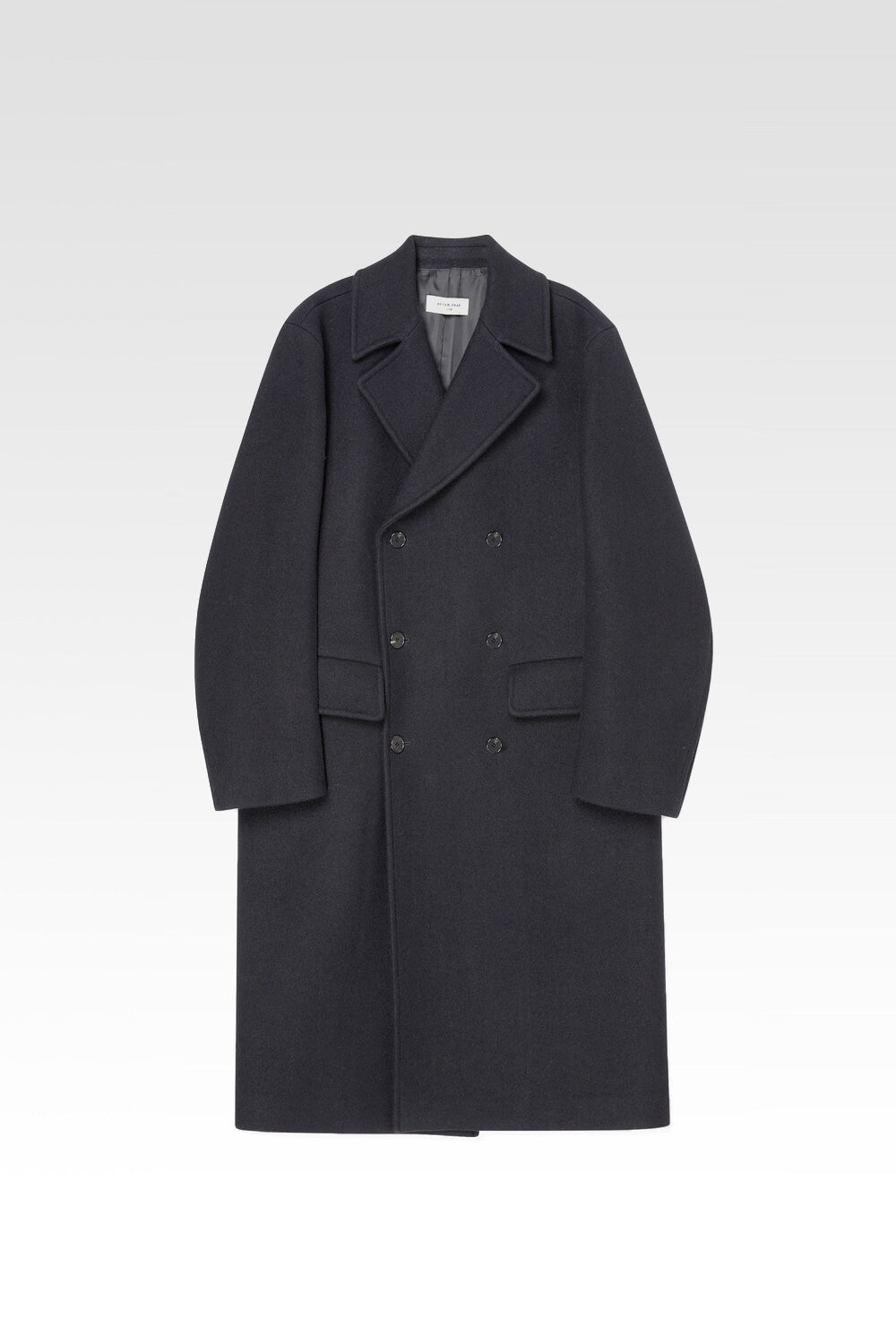 AFTER PRAY SHERMAN LONG PEACOAT - NAVY