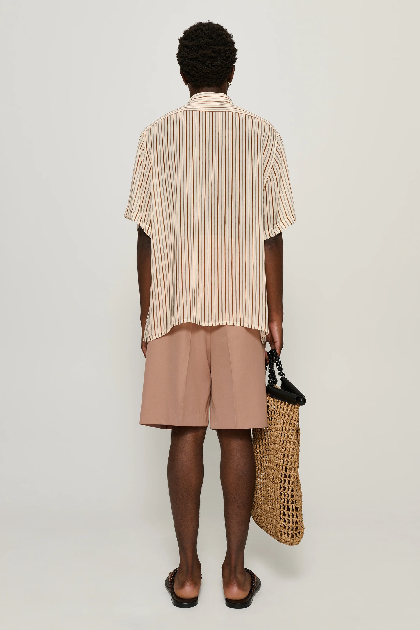 CMMN SWDN MARSHALL BELTED SHORTS - DUSTY PINK