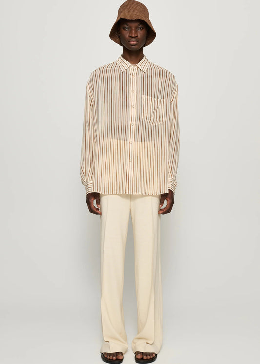 CMMN SWDN OTTO TAILORED TROUSERS - CREAM