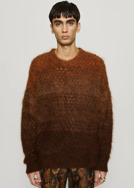 CMMN SWDN SHIA SWEATER - BROWN DEGRADE