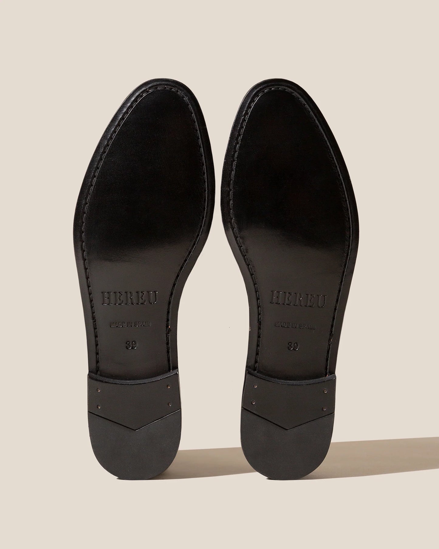 HEREU MAQUEDA INTERWOVEN T-BAR LOAFER - DARK BROWN