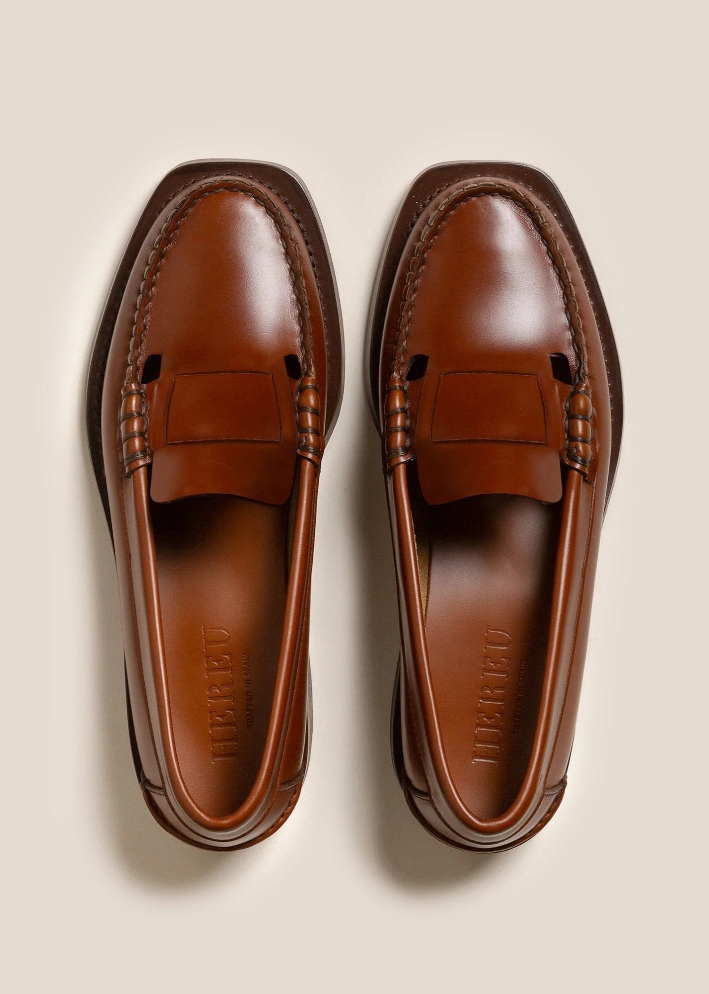 HEREU SINEU INTERLACE SLIP ON LOAFER - TAN