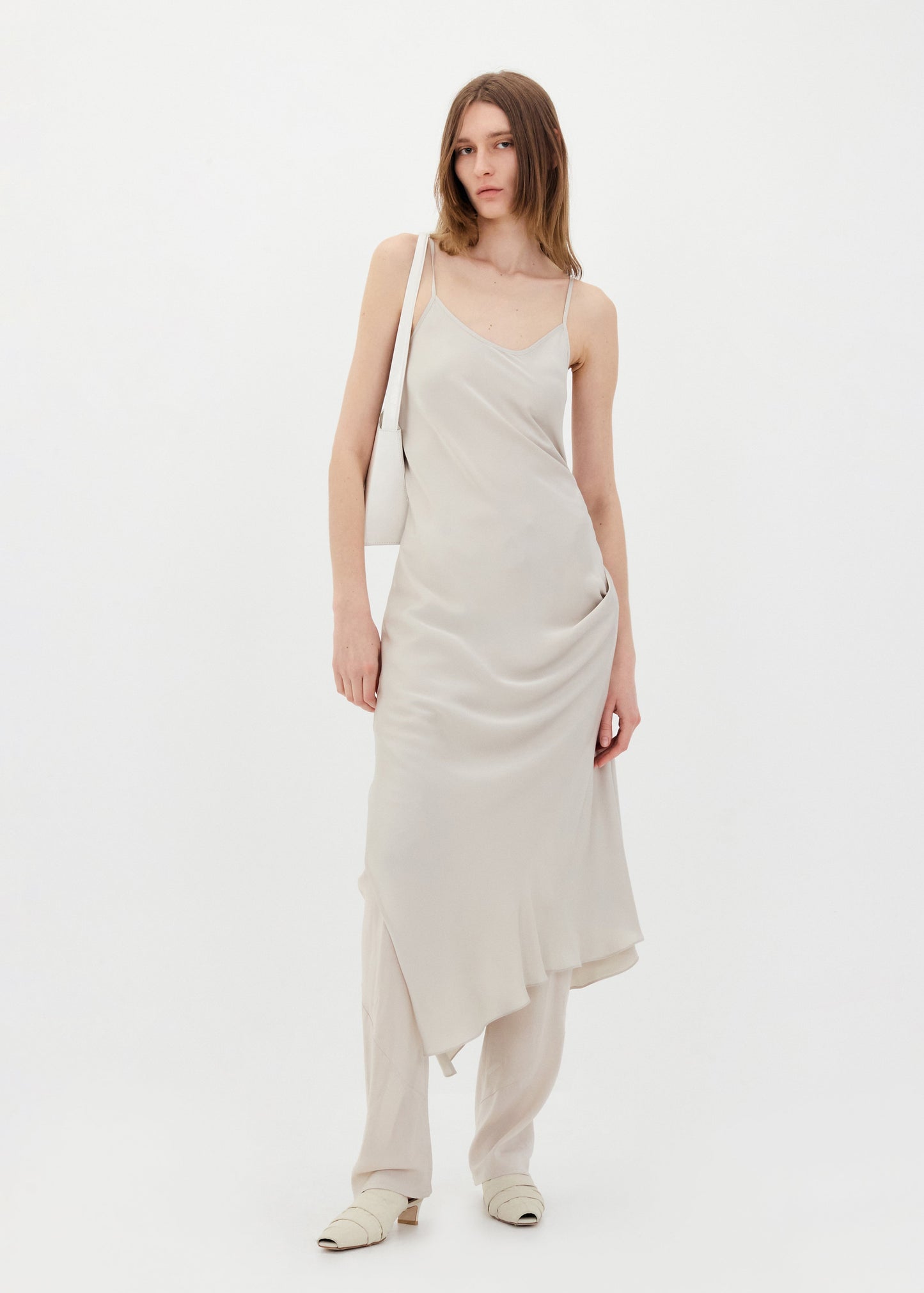 LOW CLASSIC 2 WAY SLIP DRESS - LIGHT BEIGE
