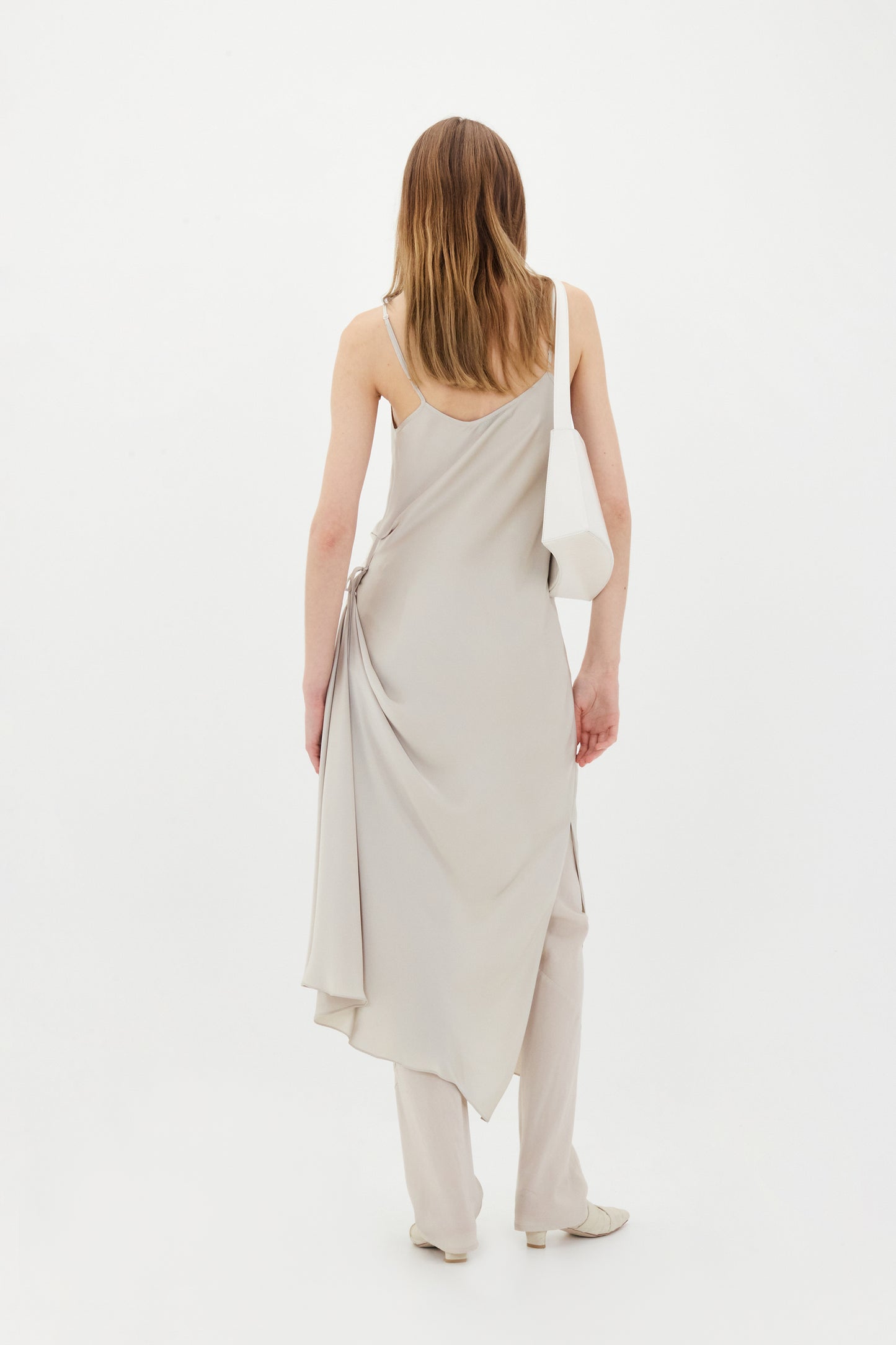 LOW CLASSIC 2 WAY SLIP DRESS - LIGHT BEIGE