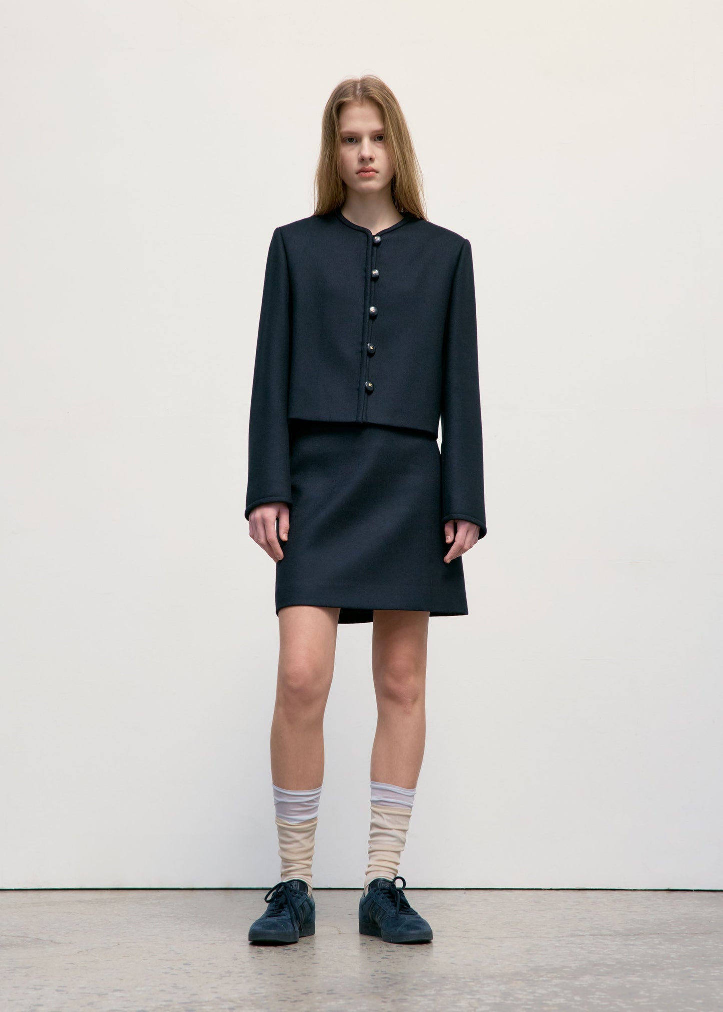 LOW CLASSIC A-LINE MINI SKIRT - BLACK