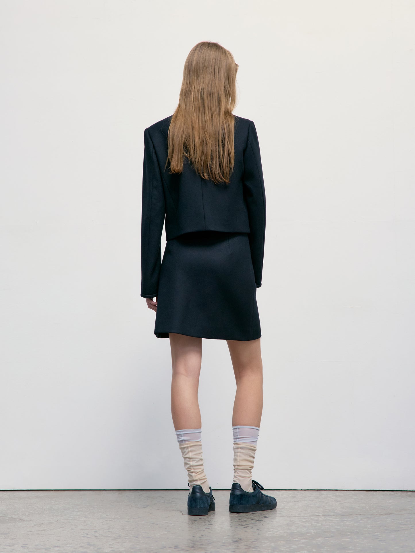 LOW CLASSIC A-LINE MINI SKIRT - BLACK