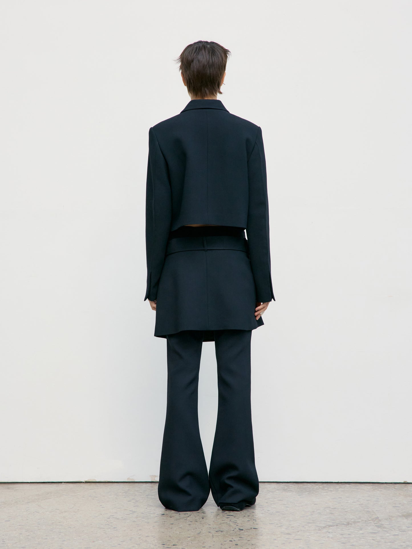 LOW CLASSIC BOOTCUT TROUSER - BLACK