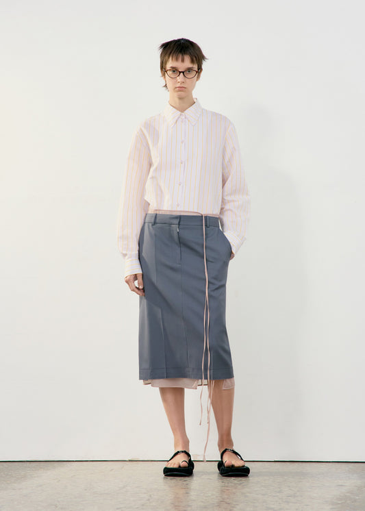LOW CLASSIC H-LINE SKIRT - GREY