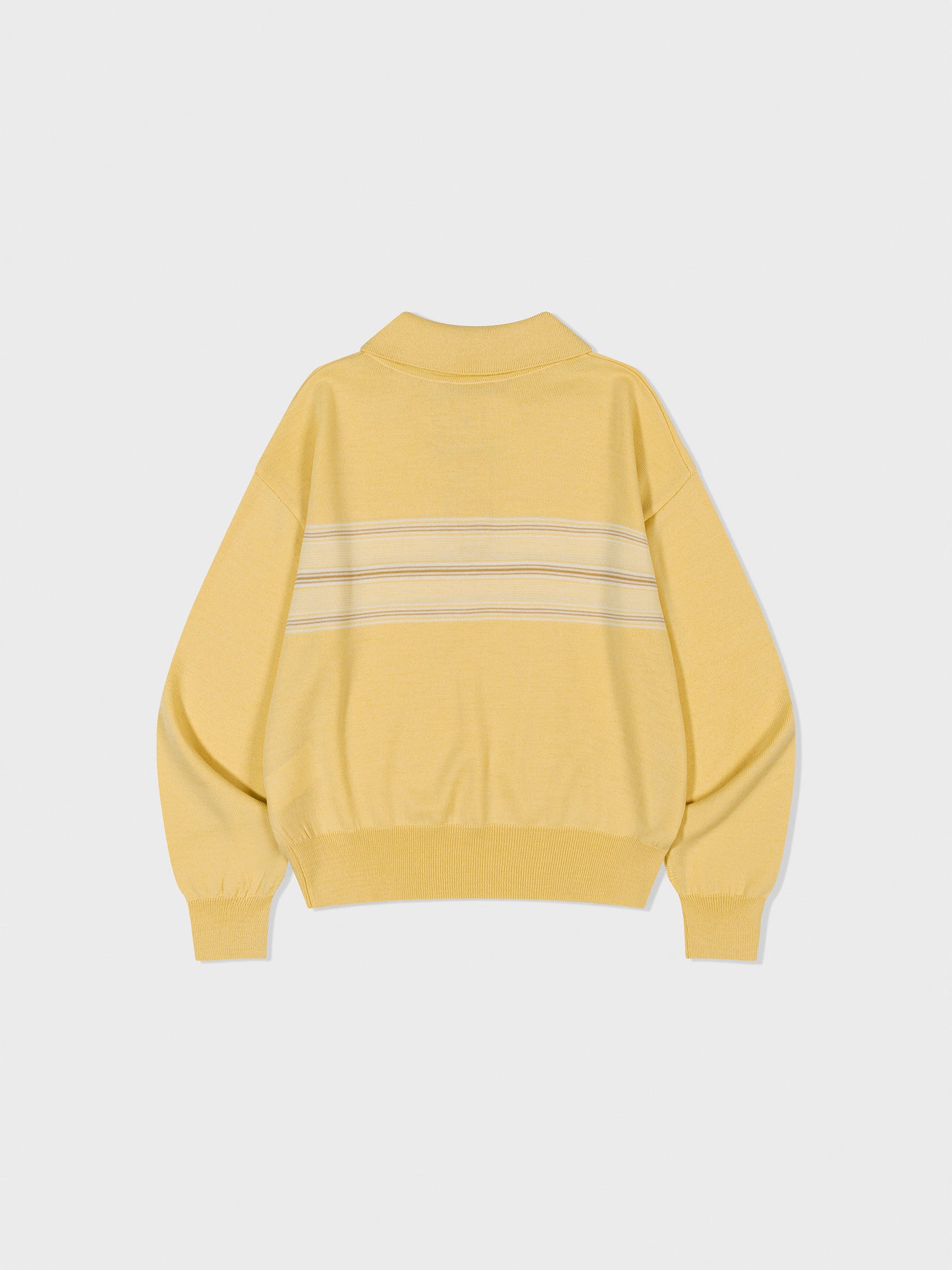 LOW CLASSIC MULTI STRIPE PIQUE KNIT TOP - YELLOW