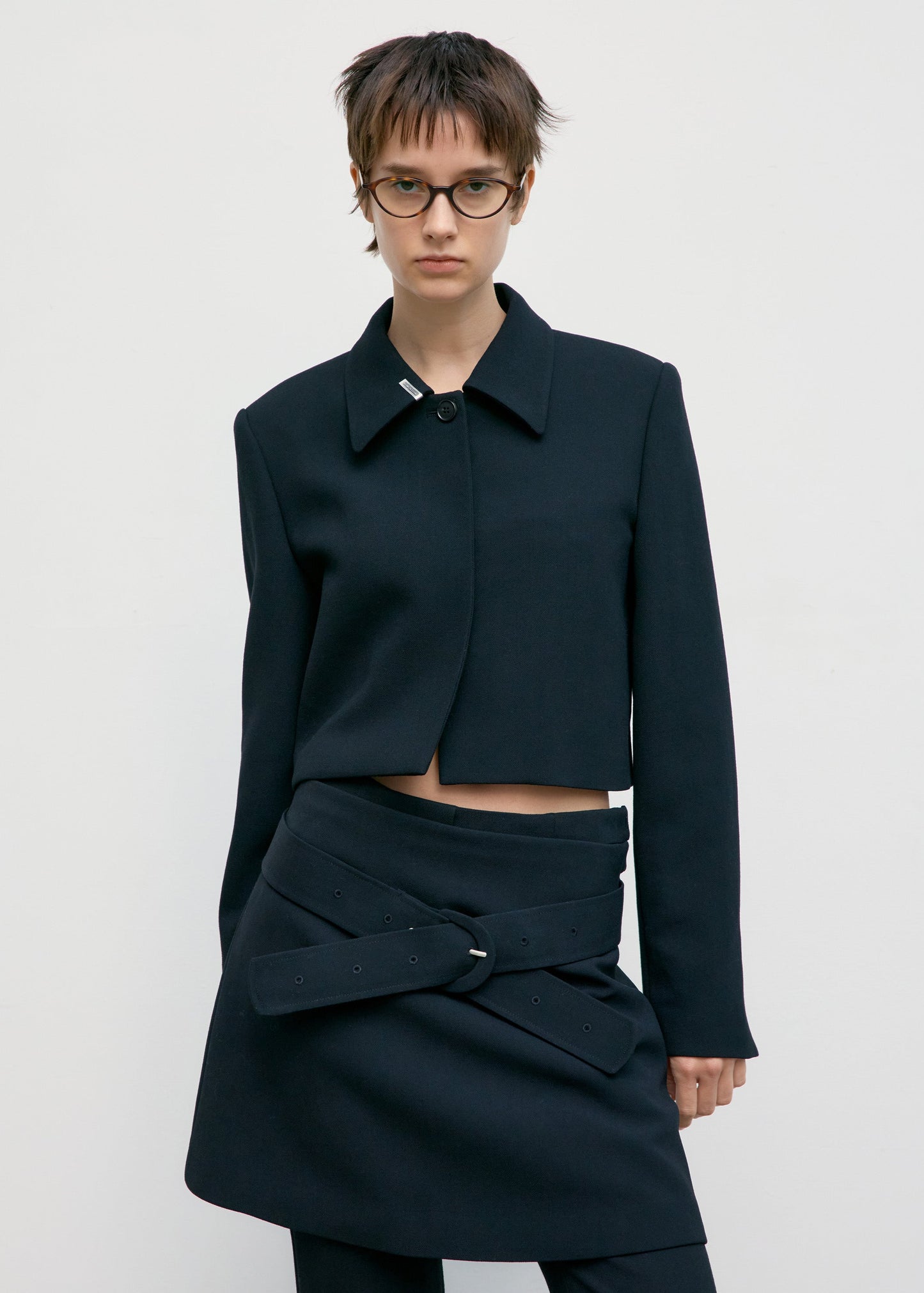 LOW CLASSIC SHORT JACKET - BLACK