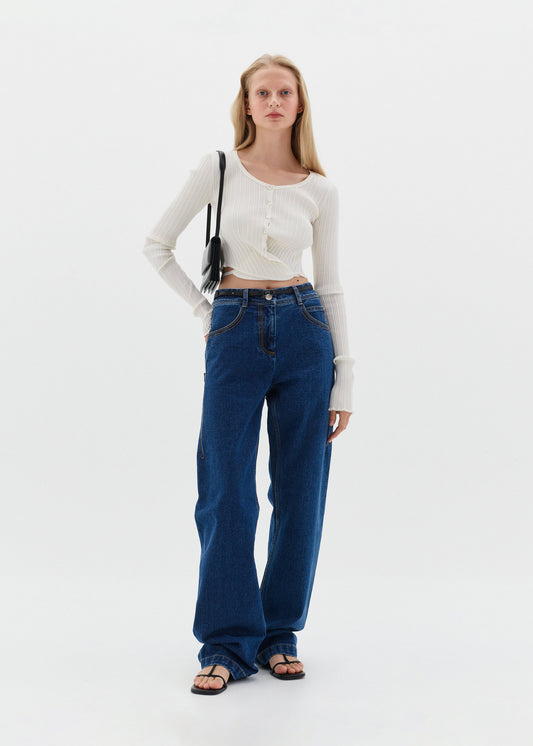LOW CLASSIC STRAIGHT FIT DENIM - BLUE