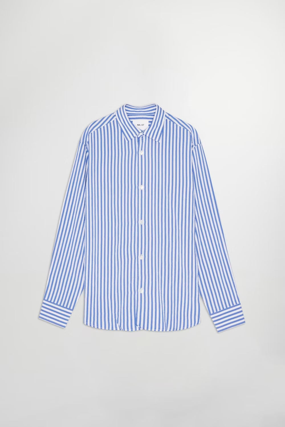 NN07 FREDDY BUTTON UP SHIRT - BLUE STRIPE