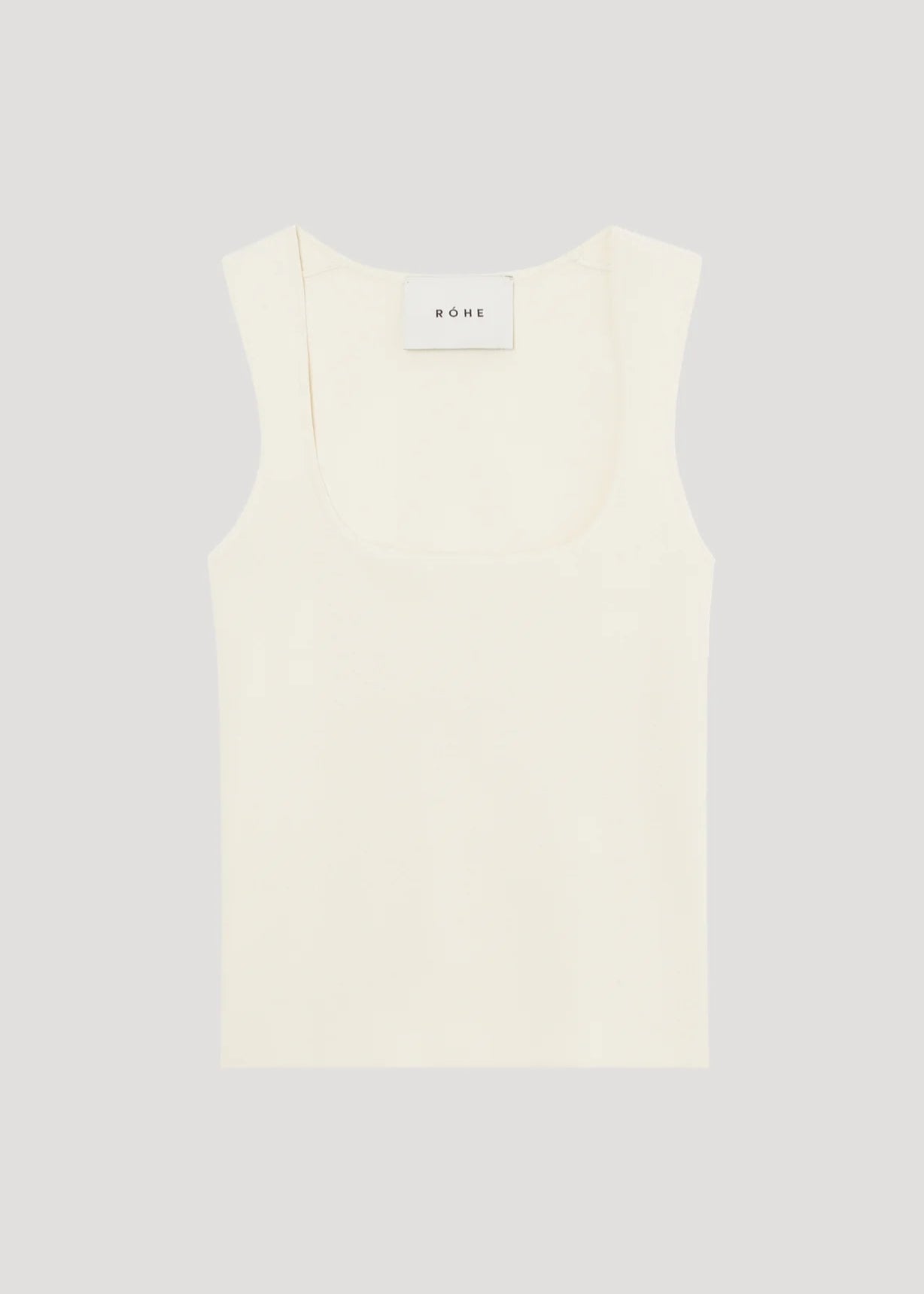 RÓHE BUSTIER SHAPED KNITTED TOP - OFF-WHITE