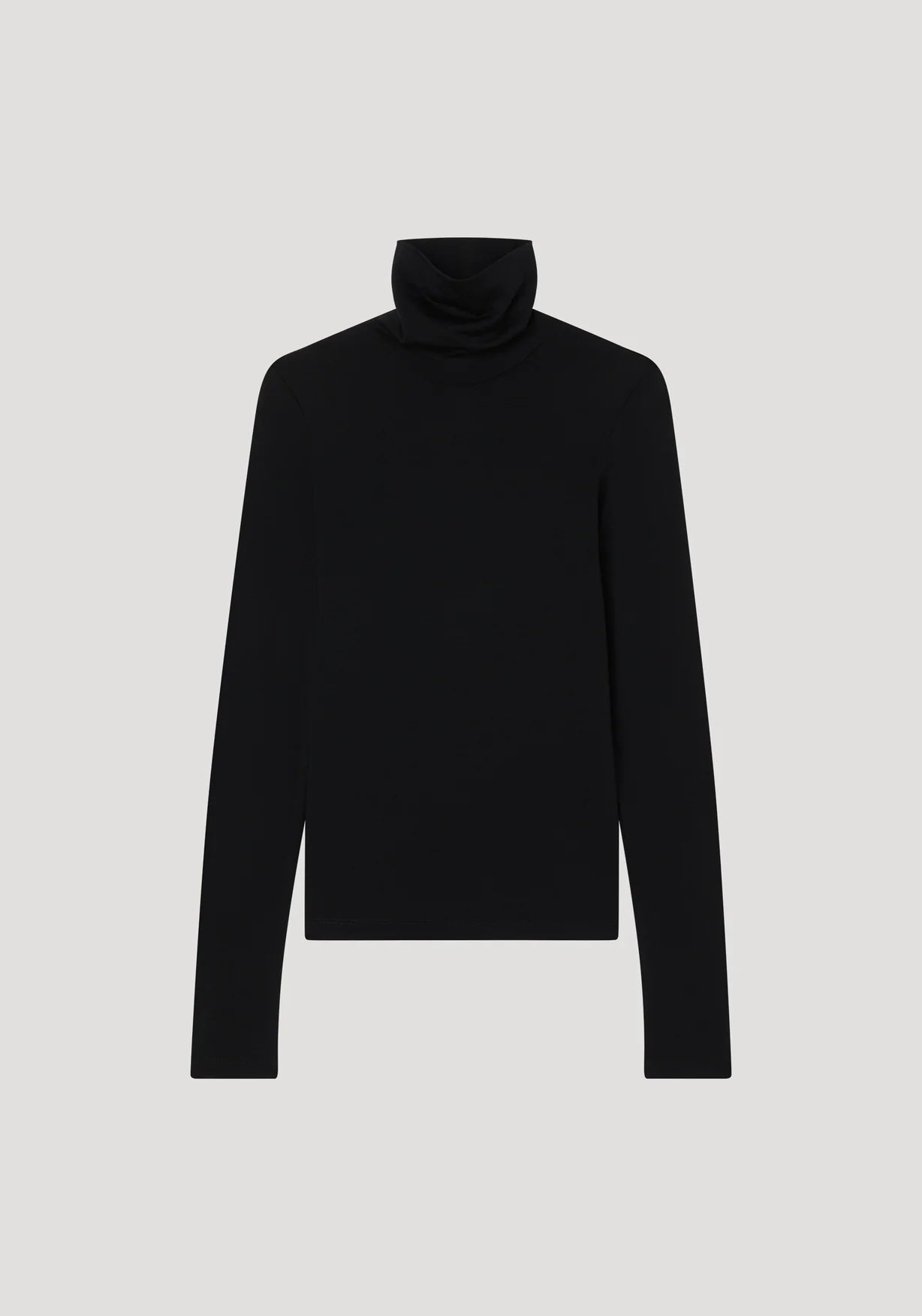 RÓHE LIGHT WEIGHT MERINO WOOL TURTLENECK - BLACK