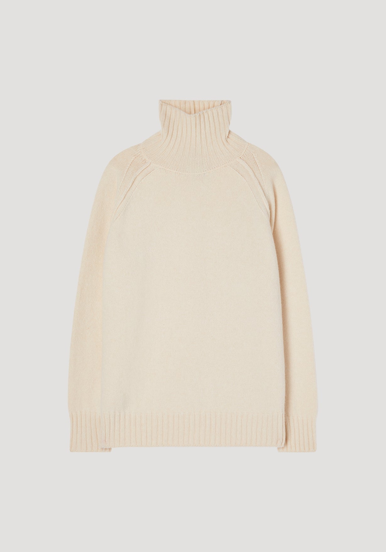 RÓHE WOOL CASHMERE TURTLENECK - OFF-WHITE