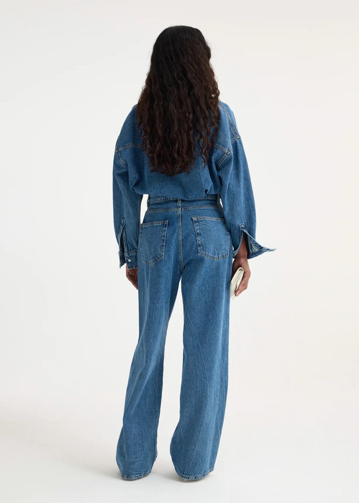 RÓHE BAGGY FIT DENIM - MID DENIM BLUE