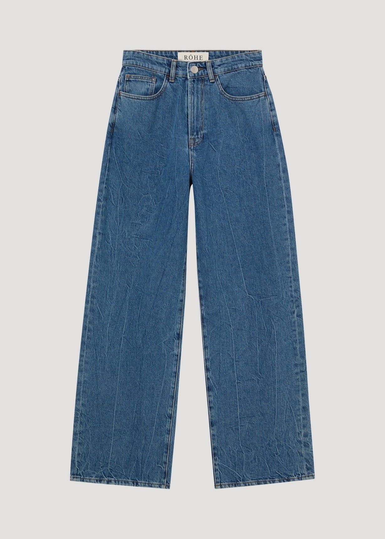 RÓHE BAGGY FIT DENIM - MID DENIM BLUE