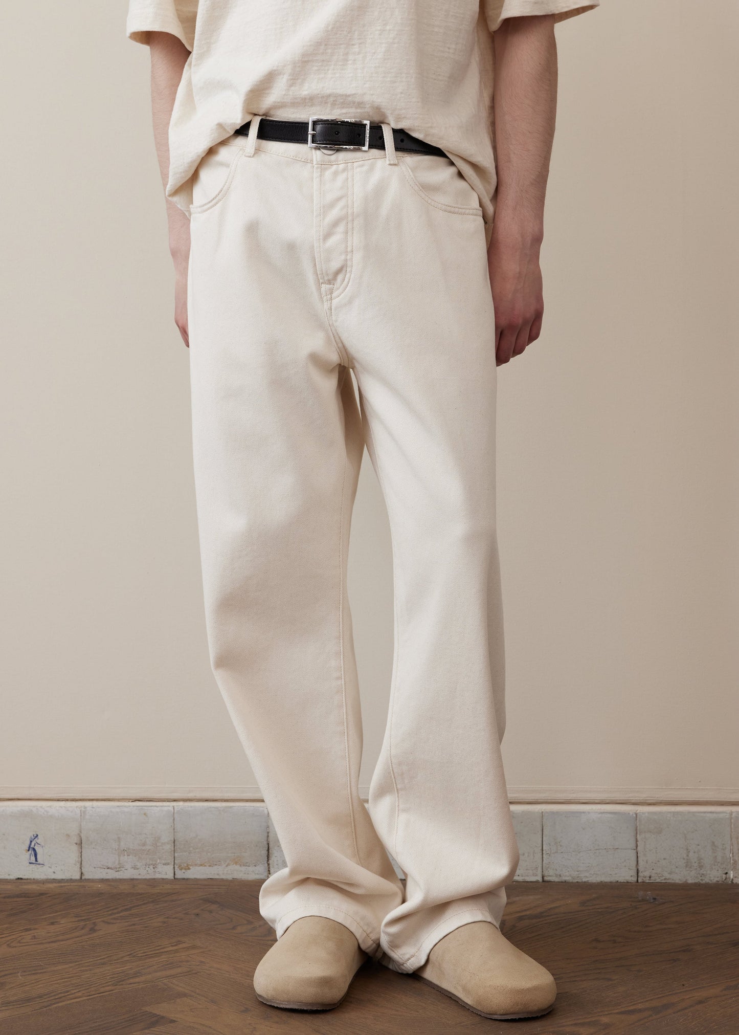 RÓHE MEN RELAXED LEG JEANS - NATURAL WHITE