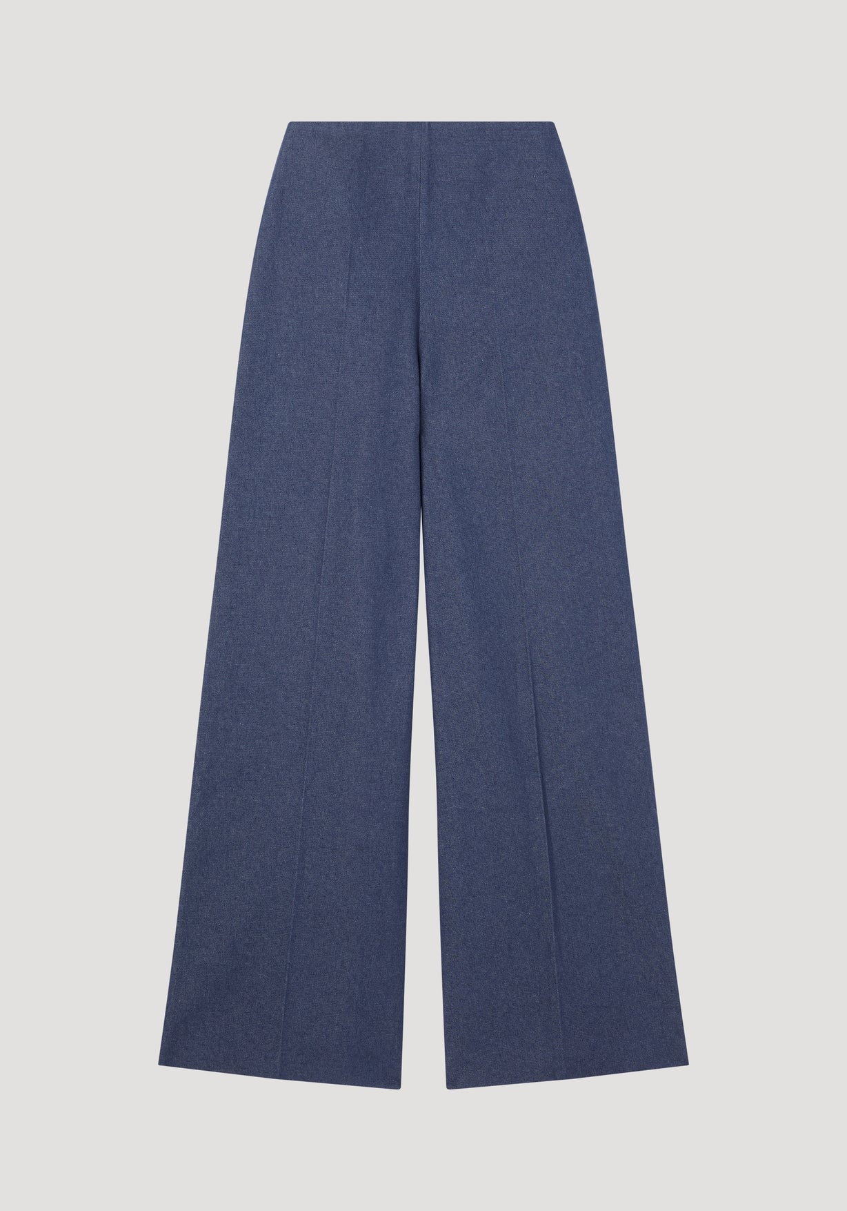 RÓHE PALAZZO LEG SHAPED DENIM TROUSERS - INDIGO