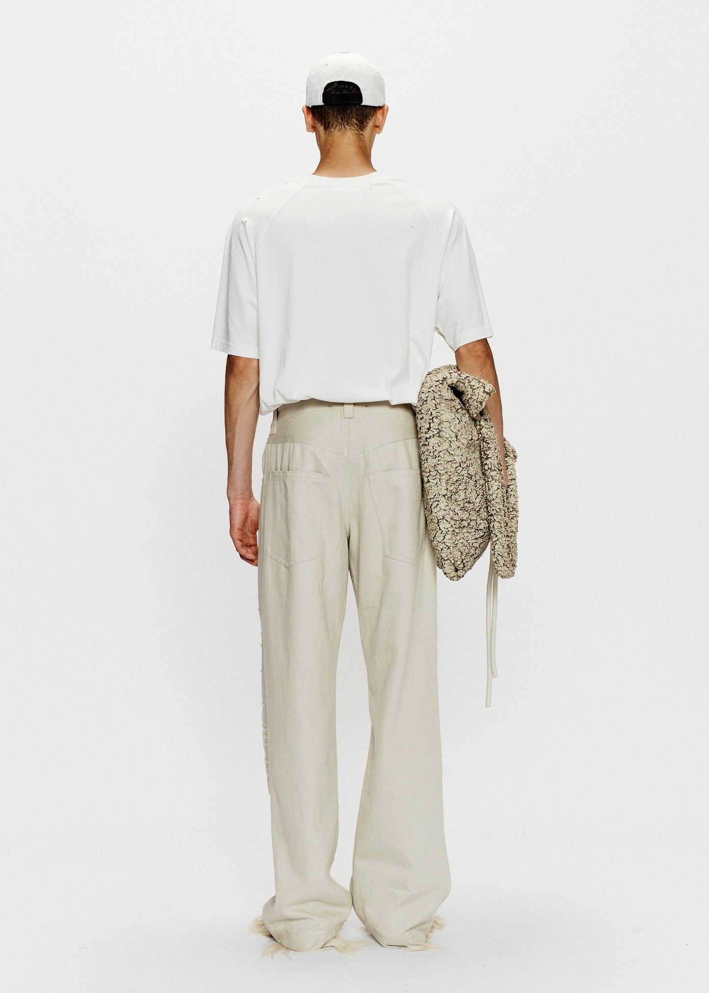 SONG FOR THE MUTE FERN LONG WORK PANTS - BONE