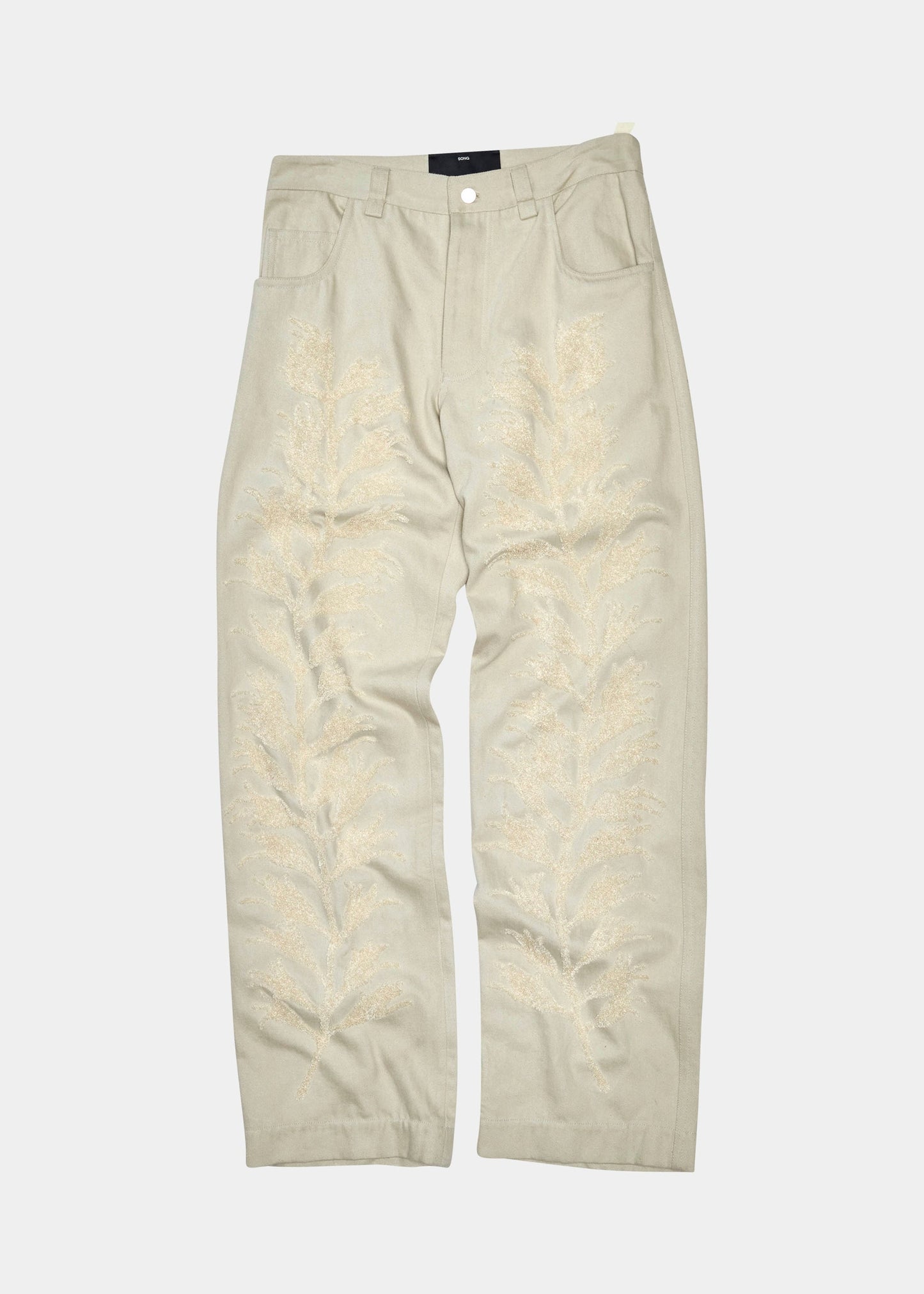 SONG FOR THE MUTE FERN LONG WORK PANTS - BONE
