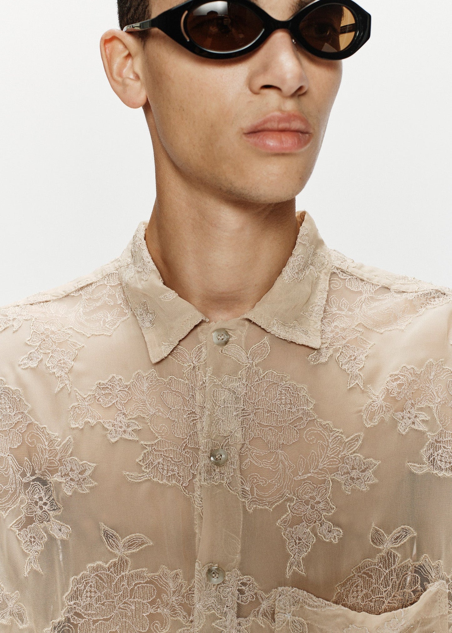 SONG FOR THE MUTE LS OVERSIZED SHIRT - PEARL