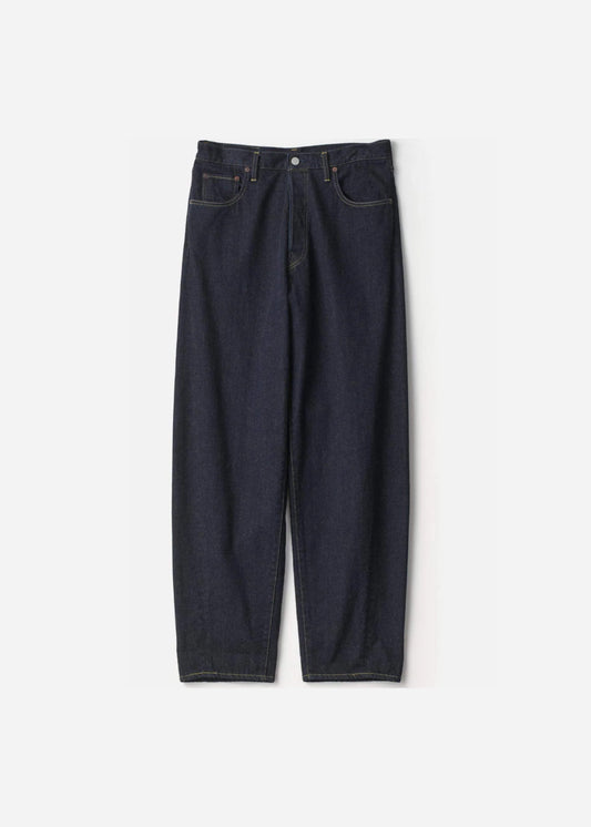 SSSTEIN DEFORMATION WIDE ECO DENIM JEANS - INDIGO OW