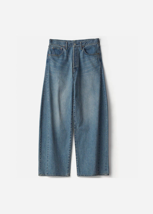 SSSTEIN DEFORMATION WIDE VINTAGE DENIM JEANS - INDIGO