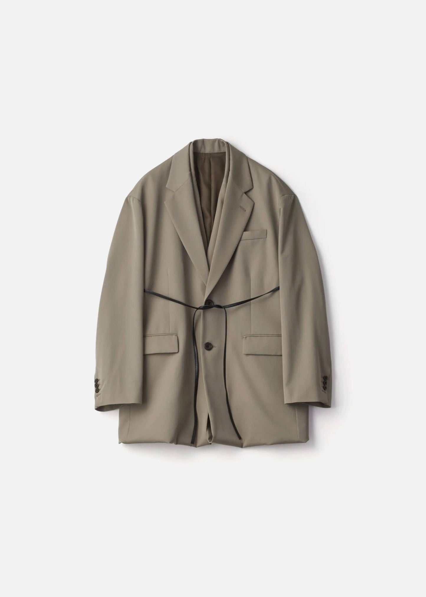 SSSTEIN OVERSIZED LAYERED COMBINATION JACKET - TAUPE BEIGE