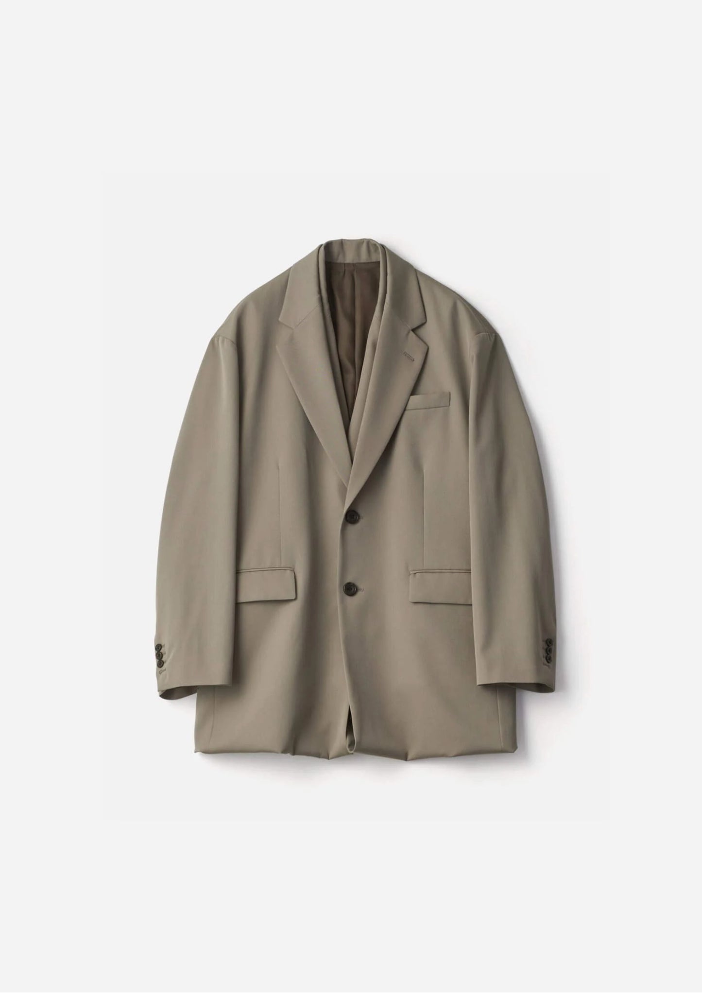 SSSTEIN OVERSIZED LAYERED COMBINATION JACKET - TAUPE BEIGE