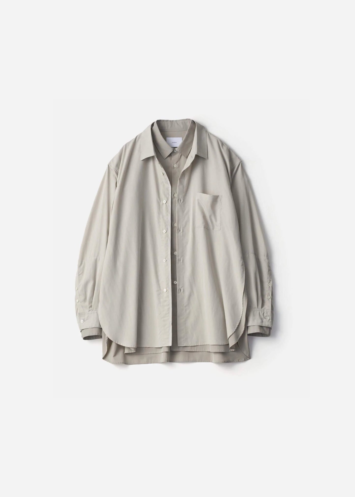 SSSTEIN OVERSIZED LAYERED SHIRT - GREY