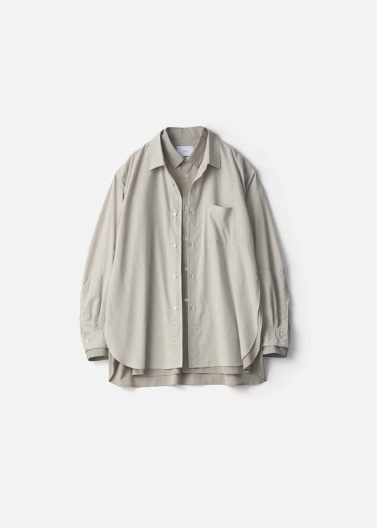 SSSTEIN OVERSIZED LAYERED SHIRT - GREY