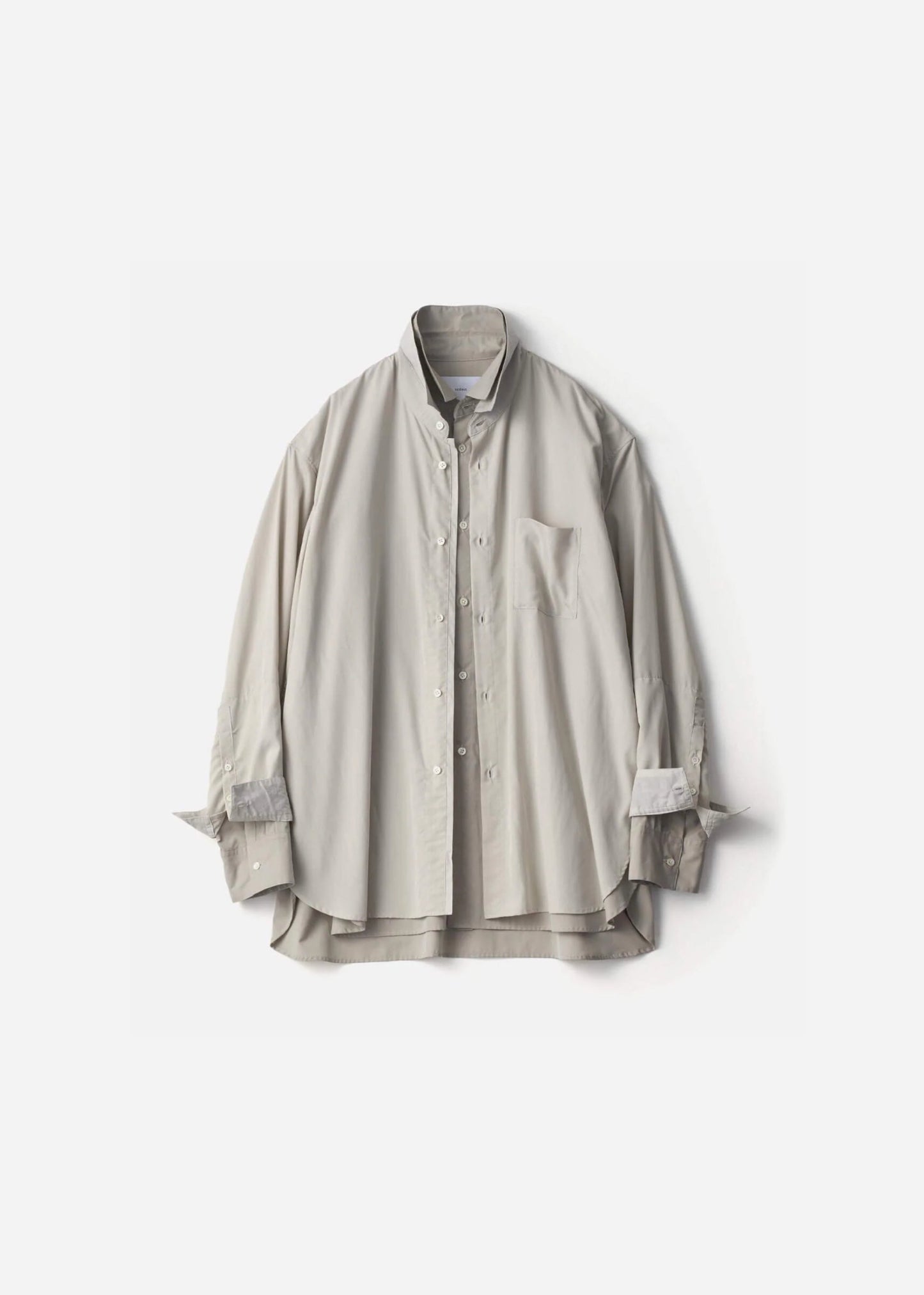 SSSTEIN OVERSIZED LAYERED SHIRT - GREY