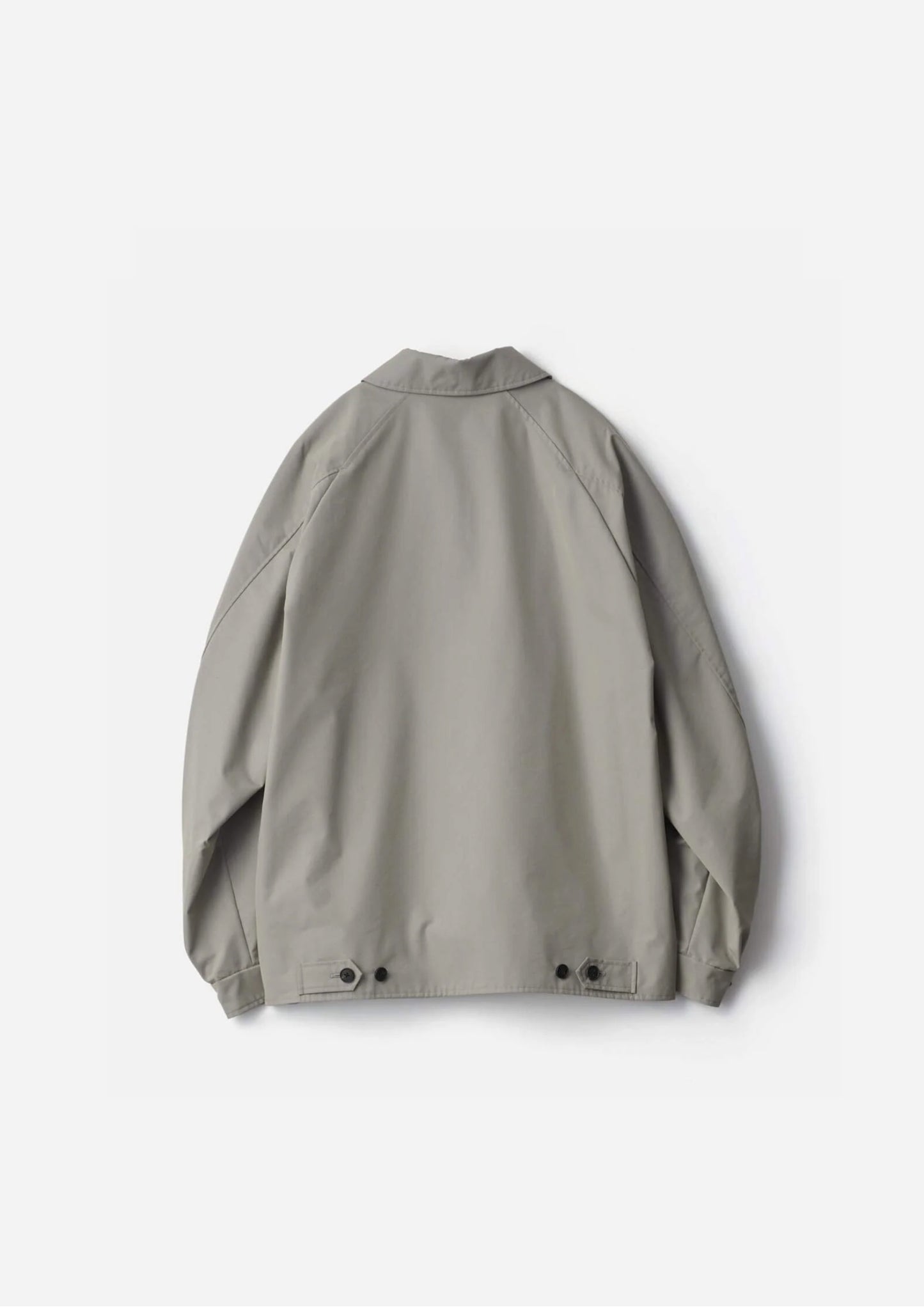 SSSTEIN TECNO COTTON OVERSIZED HARRINGTON JACKET - TAUPE GREY