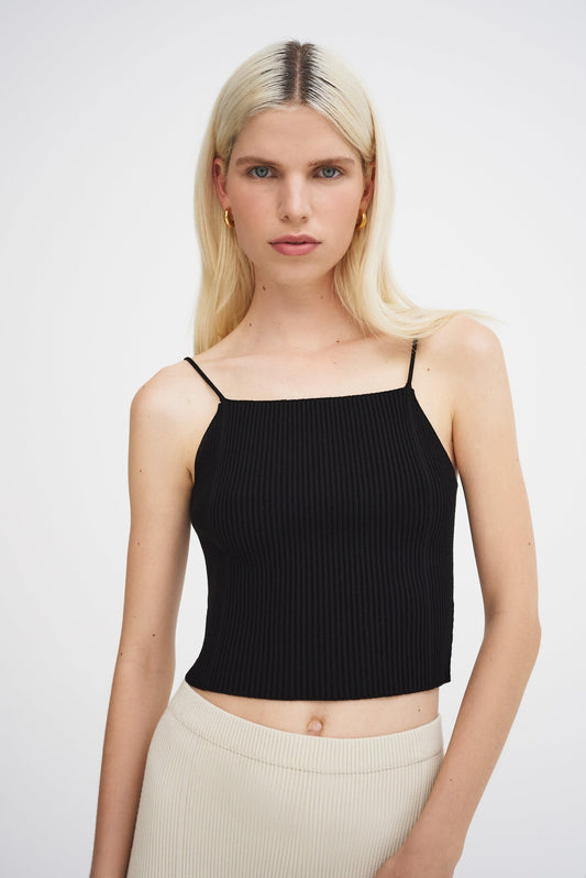 AERON ZERO102 SLEEVELESS TOP - BLACK