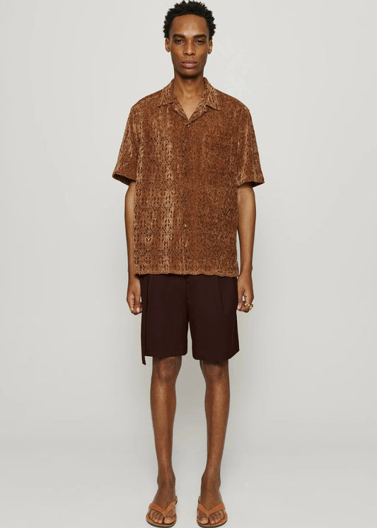 CMMN SWDN MARSHALL SHORTS - BURGUNDY