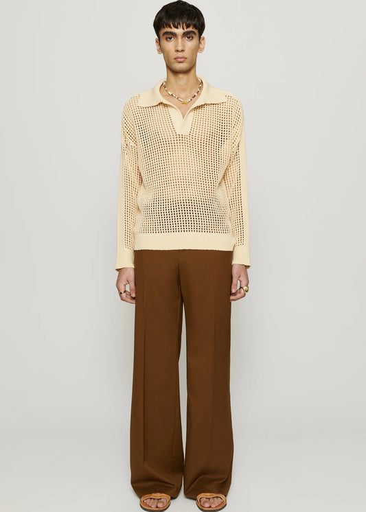 CMMN SWDN OTTO PANTS - BROWN