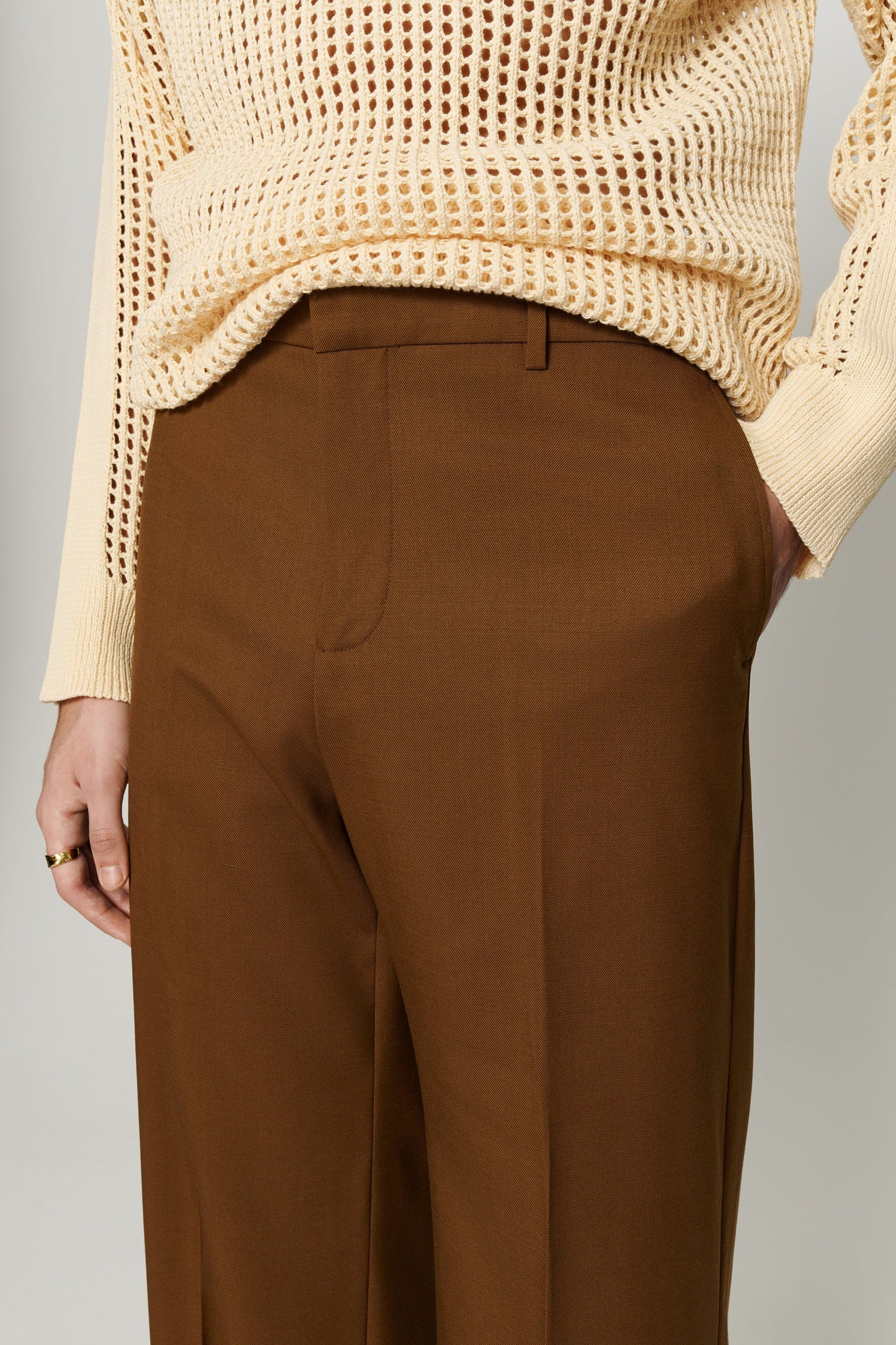 CMMN SWDN OTTO PANTS - BROWN